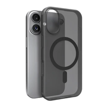 Puro Daylight Magsafe Compatible Silikoninis dėklas for iPhone 17 - Translucent Juodas