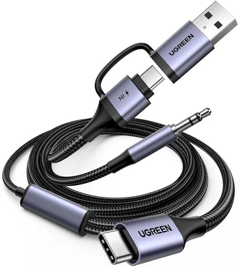 UGREEN CM772 USB-C / 3.5mm + USB-C/A garso plokštė