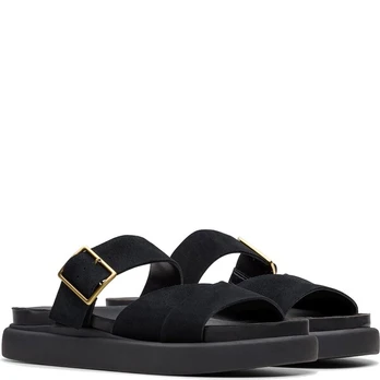 CLARKS Basutės moterims, Juoda, Aristella sandals