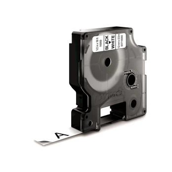 DYMO D1 Durable - Black on White - 12mm etikečių juostelė Juoda ant baltos
