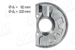 Apsauginis skydas, stabdžių diskas AIC 71356 kaina