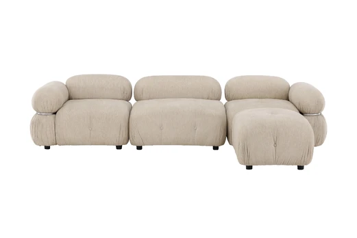 Mika Module Sofa Beige/Silver 4 pieces