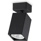 IDEAL LUX lubinis prožektorius „Dynamite Square“, juodos spalvos, ilgis 5,7 cm
