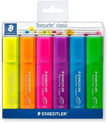 Staedtler STAEDTLER Textmarker Textsurfer clas 6St Dėklas