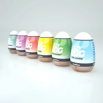„CRUSHIOUS EZY EGG“ 6 masturbacinių kiaušinių pakuotė