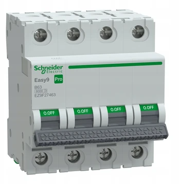 Schneider Apsauginis automatinis jungiklis B 63A 4P Easy9 Pro (EZ9F27463)