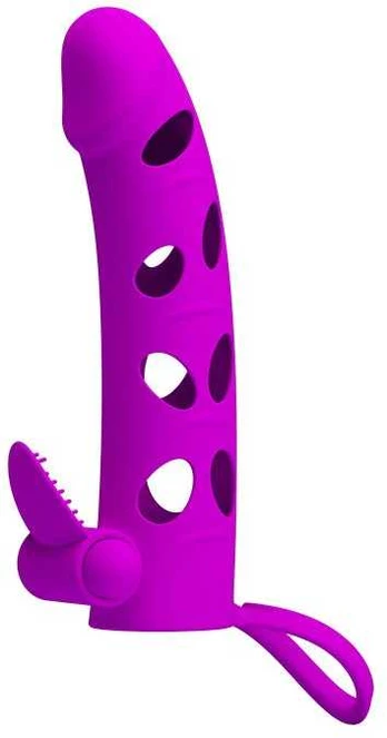 Pretty Love Penis Sleeve with Clitoris Stimulator