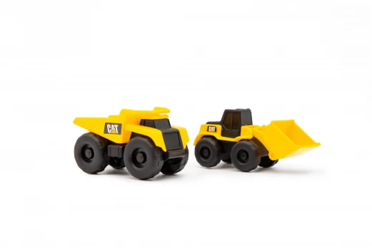 CAT kranas su transporto priemonėmis Little Machines Ground Crew, 83195