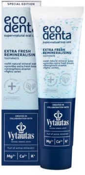 Dantų pasta Ecodenta Extra Fresh Remineralising, 100 ml kaina