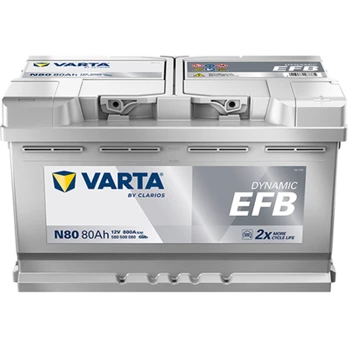 Akumuliatorius VARTA EFB580500080 12V 80Ah 800A D+