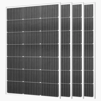 4 vnt. 100W monokristaliniai saulės moduliai