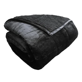 Polar Night Sunki Antklodė 135x200cm sherpa black, 9kg