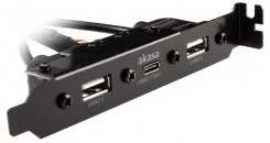 Akasa vidinis Akasa USB 3.1 Gen 1 adapterio laidas (AK-CBUB53-40BK)