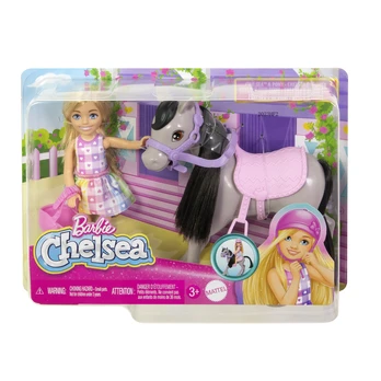 Lėlė Barbie Mattel Chelsea Lėlė + kucyk HTK29