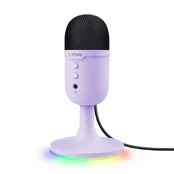 TRUST mikrofon GXT234P YUNIX USB MICROPHONE PURPLE kaina