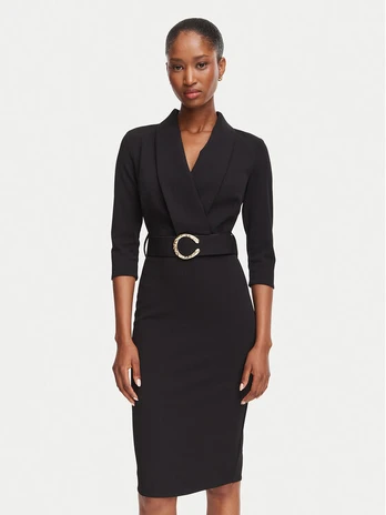 Rinascimento Kokteilinė suknelė CFC0131082003 Juoda Regular Fit