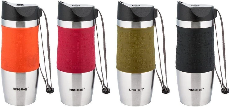 King Hoff TERMO Puodelis THERMOS QUICK STOP KINGHOFF KH-4176
