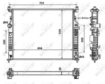 Variklio radiatorius NRF NRF 53937