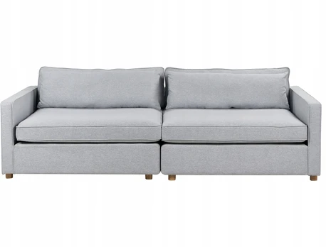 Beliani Trivietė sofa VINSTRA, pilka