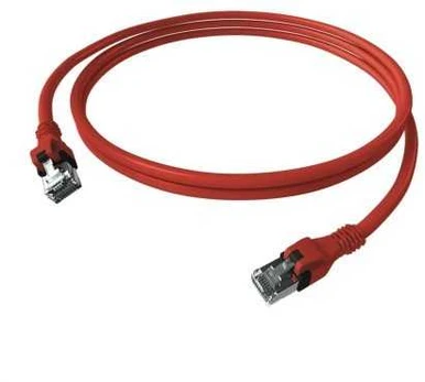 „EasyLan DualBoot® PushPull“ jungiamasis kabelis Cat.6A (EA klasė), S/FTP, RJ45 / RJ45, juodas, 0,5 m