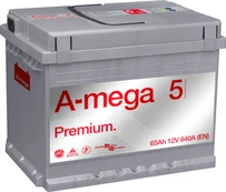 Akumuliatorius A-mega Premium, 12 V, 60 Ah, 600 A