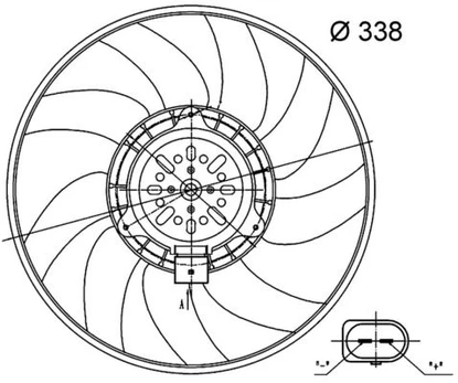 Ventiliatorius, radiatoriaus MAHLE CFF 33 000S