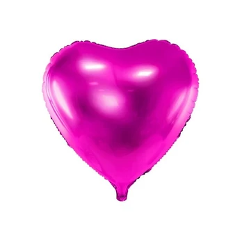 Folinis balionas Heart 45 cm dark, rožinis