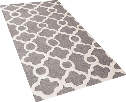 Beliani Vilnos kilimas 80 x 150 cm pilkas ZILE