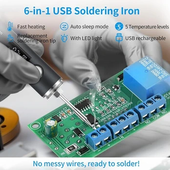 Akumuliatorinis USB lituoklis