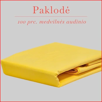 100 proc. medvilnės paklodė - 180x240cm.