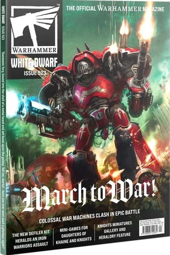 Games Workshop Warhammer - Baltas DWARF 523 žurnalas