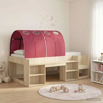 Vaikų aukšta lova su saugojimo vieta 3 vnt. Apdirbta mediena