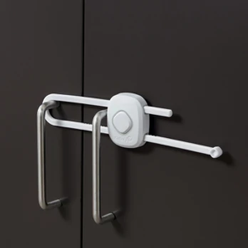 Safety 1st apsauga spintelės durims su slaptu mygtuku "Slide Lock"