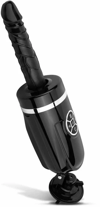 Teazers Thrusting Silicone Intimate Machine with Suction Cup Juodas 23cm