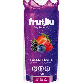 Frutilu becukris gėrimas miško uogų skonio