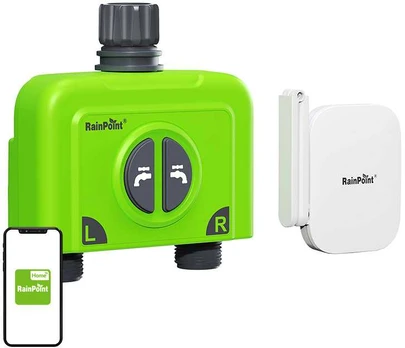 RainPoint WiFi 2-zone irrigation controller with gateway