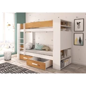 Dvivietė dviaukštė lova GARET 180x80 kaina