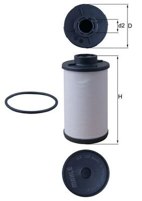 KNECHT HX132D Automatic transmission filter