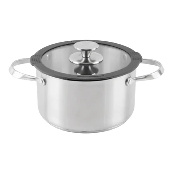 Nerūdijančio plieno puodas su dangčiu UNIWELL, 22 cm
