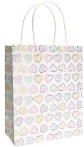 Globos Europe Bv Pastel hjerte gavepose, 1 stk
