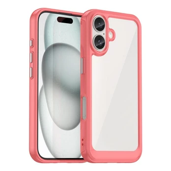 „Oper Space“ dėklas su geliniu rėmeliu, skirtas „iPhone 16 Plus“ – raudonas