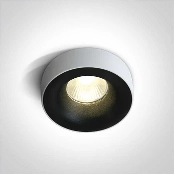 12W LED įleidžiamas šviestuvas, juodas, 3000K, 10112R/B/W