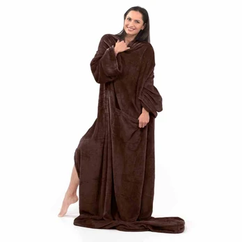 Pledas DecoKing Lazy, rudas, 150 cm x 180 cm