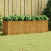Aukštas sodo lovelis, 280x80x80cm, Corten plienas kaina