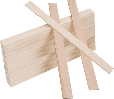 Medinės maišymo lazdelės amatams, 40 vnt., 30 cm