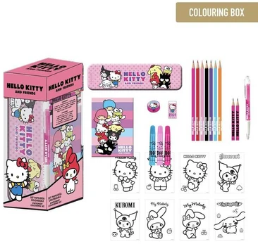 CERDÁ Hello Kitty colouring stationery set