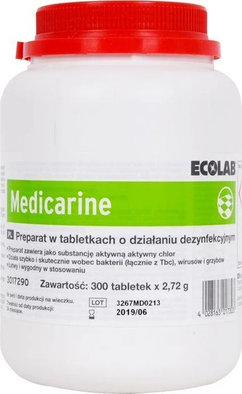 Ecolab Medicarine Chloro dezinfekavimo priemonė 300 tablečių
