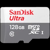 SanDisk Ultra microSDXC 128GB 100MB/s Class 10 UHS-I (4x6 pack size) kaina