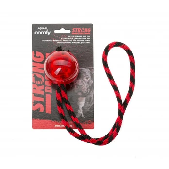 Comfy žaislas Strong Dog kamuoliukas+virvė 11 cm