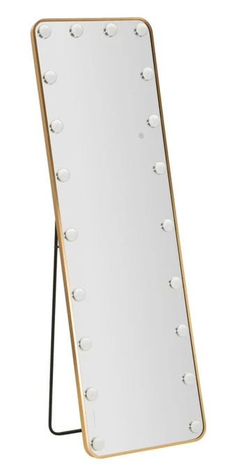 Pastatomas LED veidrodis Hollywood, Stačiakampis, 50 × 160 × 5 cm